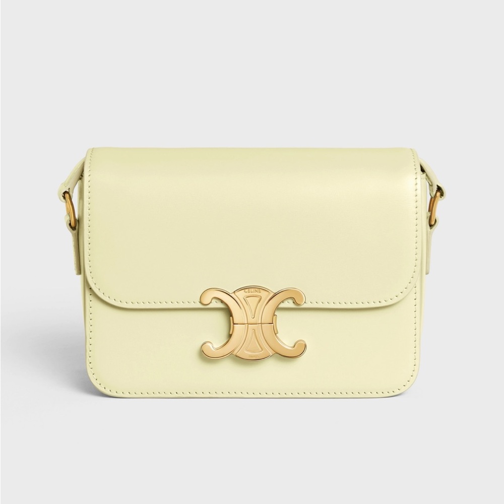 NWT Celine Teen Triomphe Yellow